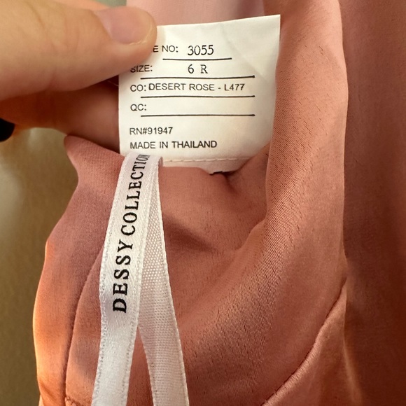 NWT Dressy Formal Blouson Gown Desert Rose Size 6 - Picture 6 of 7